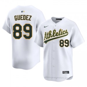 A's #89 Breyson Guedez White Men Premium Embroidery Baseball Jersey g7TG7i75