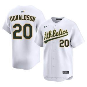 #20 Josh Donaldson White A's Men Gameday Embroidery Baseball Jersey GQH2k118