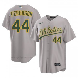 #44 Tyler Ferguson Gray Athletics Men Official Sewn Baseball Jersey RW6p8v11
