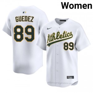 ATH #89 Breyson Guedez White Women Replica Stitched Baseball Jersey v2U6m441