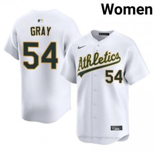 ATH #54 Sonny Gray White Women Replica Stitched Baseball Jersey UpA1kG90