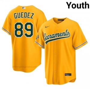 Youth Breyson Guedez #89 Gold ATH Exclusive Stitched Baseball Jersey l14M2571