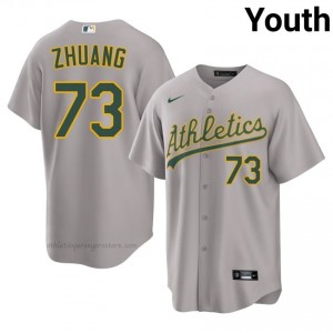 Youth Chen Zhuang #73 Gray ATH Exclusive Stitched Baseball Jersey y80Uf132