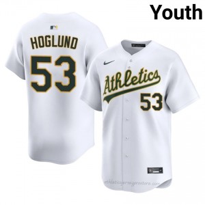 Athletics #53 Gunnar Hoglund White Youth Player Stitch Baseball Jersey Rg1ofy13