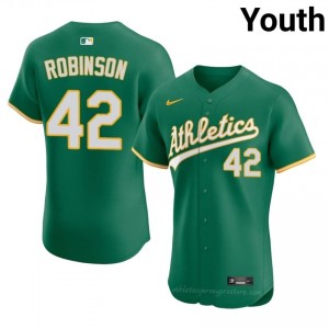 Jackie Robinson #42 Green ATH Youth MLB Stitched Baseball Jersey 71R6fX97